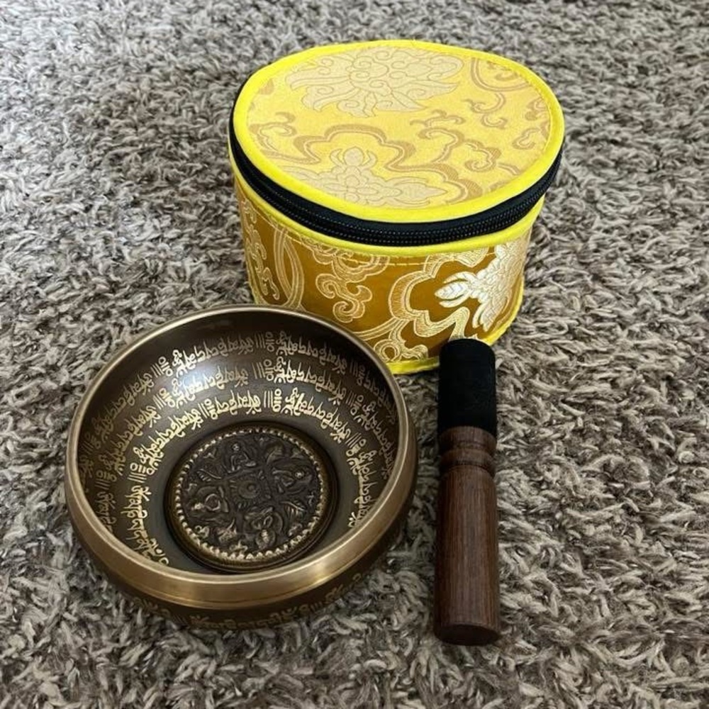 Buddha stones Singing Bowl Set with Case